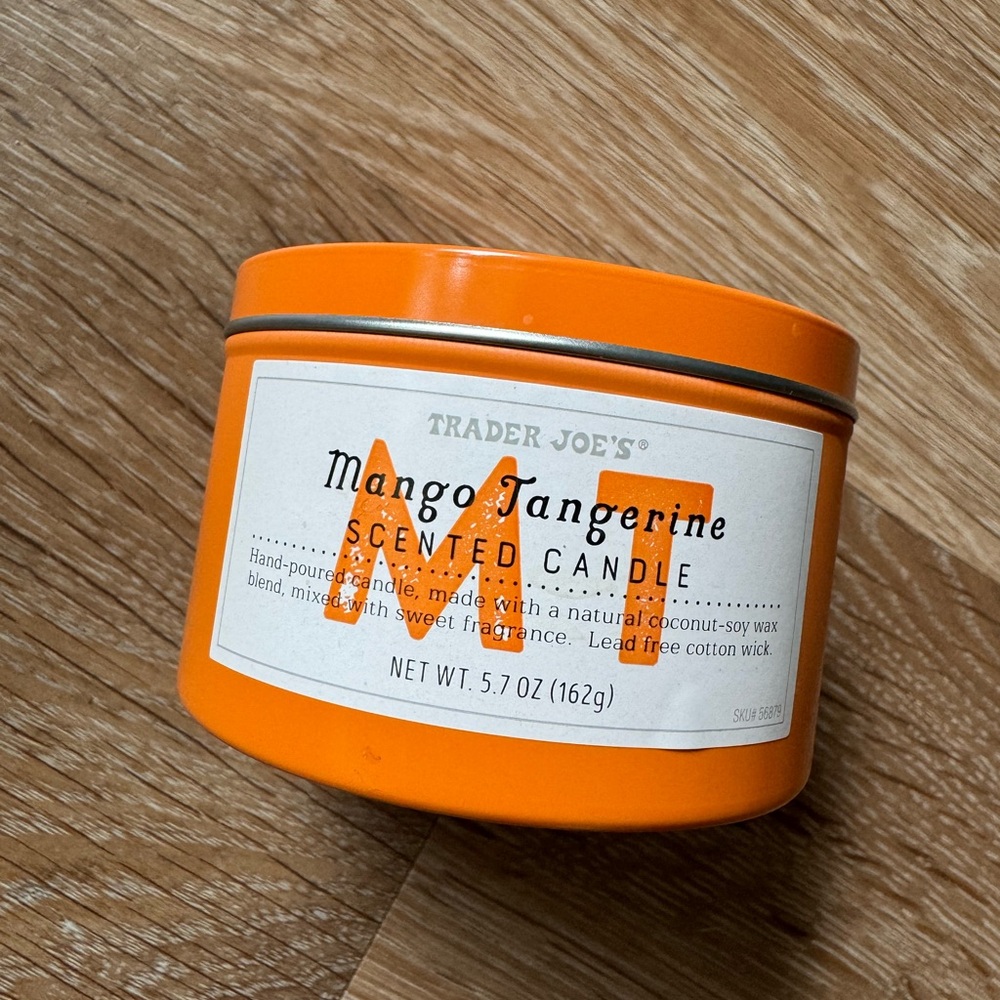 Trader Joe’s Mango Tangerine Scented Candle - brand new